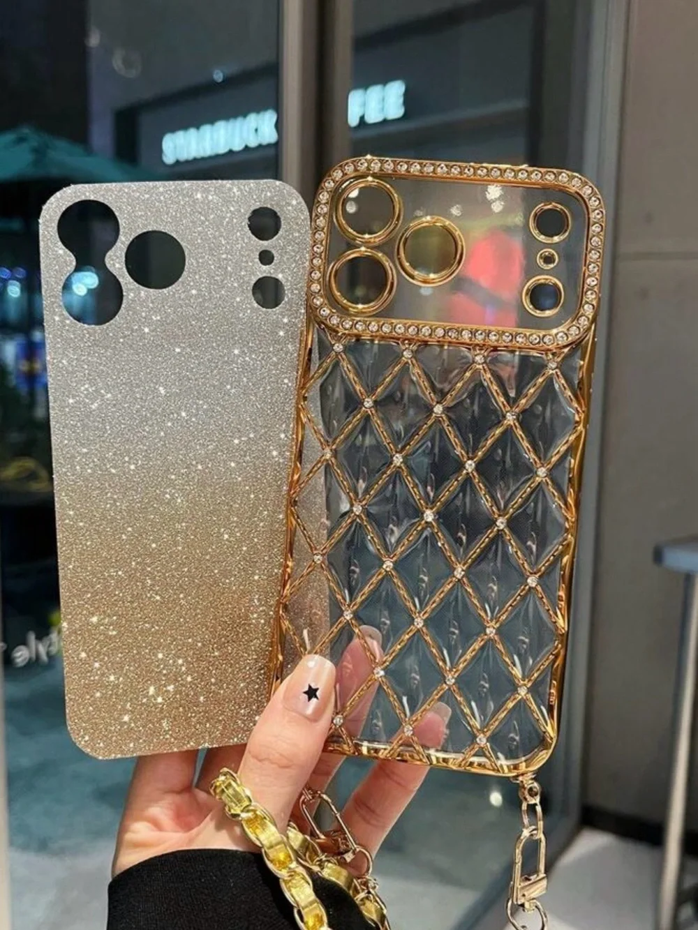 ☎️☎️☎️BOGOHO☎️☎️☎️Gold Glitter Phone Case - Elegant Bling Protection-17ProMax